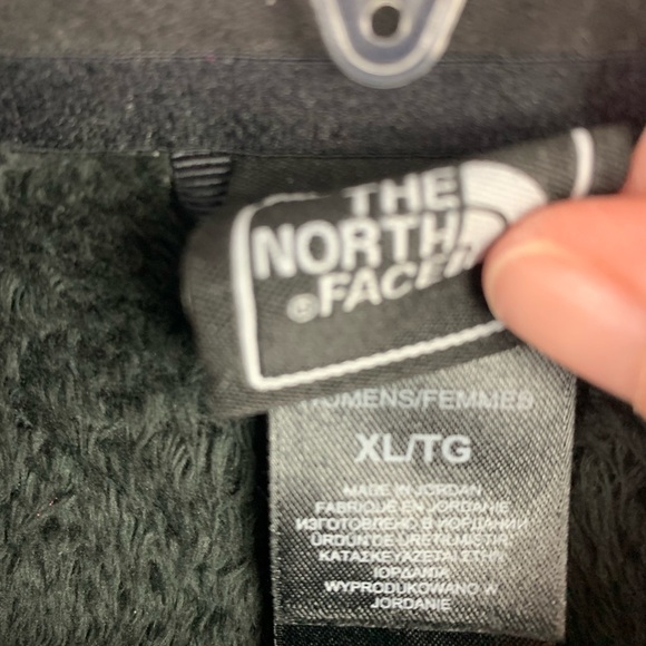 The North Face Womens Osito Fleece Jacket XL Black Full-Zip Plush Fur Cozy - Picture 3 of 7